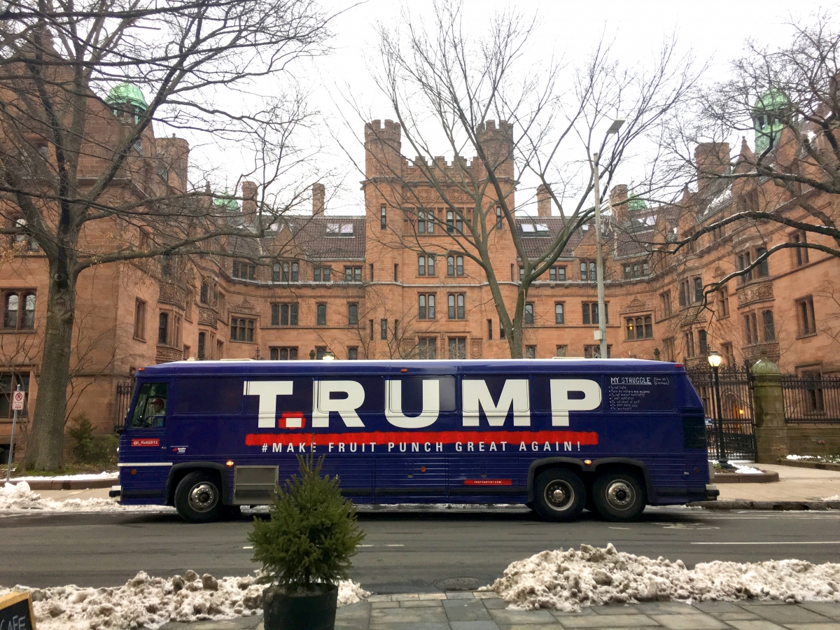 T.RUMP Bus at Yale         
